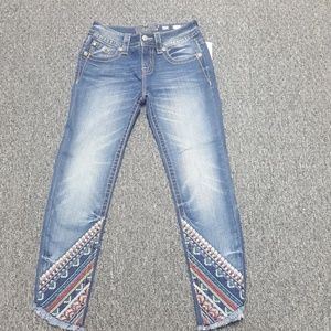 Miss Me Ankle Skinny Jeans Tribal NWT